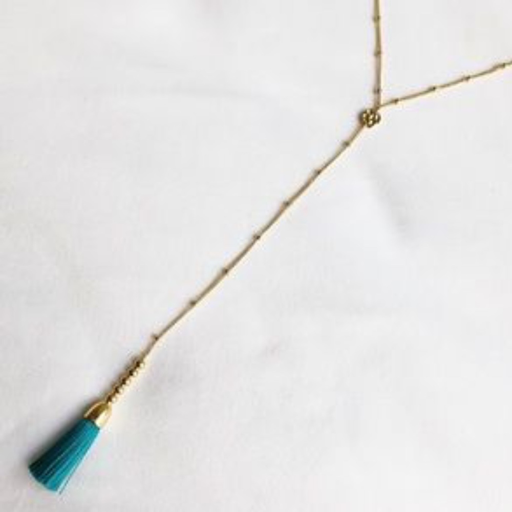 Gorjana Baja Lariat Tassel Necklace